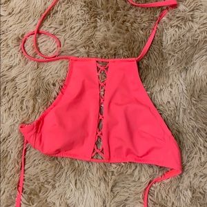 Hot pink bikini top